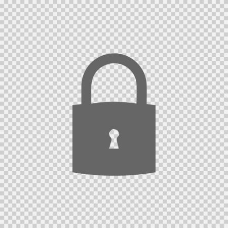 Lock vector icon eps 10. Simple isolated illustration.のイラスト素材