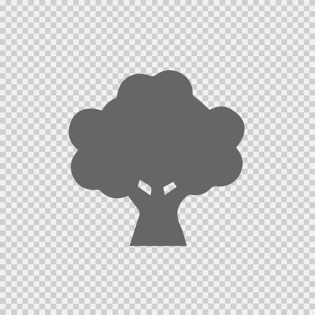 Oak logo vector icon. Tree simple silhouette symbol vector illustration. Oak icon. Tree icon. Oak vector. Tree vector.のイラスト素材