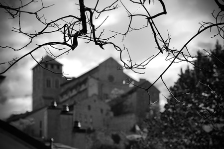 scary castle view
