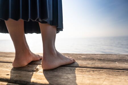 panorama feetの写真素材