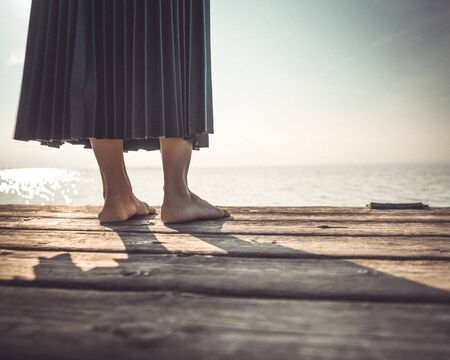 panorama feetの写真素材