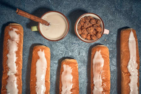 Typical spanish drink based on water, sugar and tuber called chufa