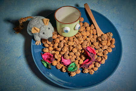 pictures of a tiger nut of spain and a bakerの写真素材