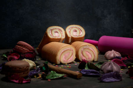 some biscuits ready to eat in celebration dayの写真素材
