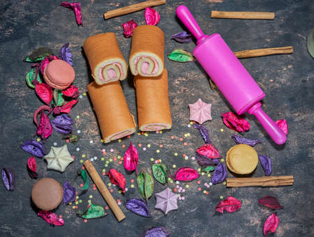 some biscuits ready to eat in celebration dayの写真素材