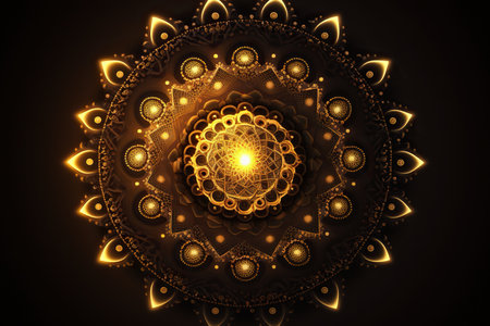 Abstract fractal. Fractal art background for creative design. Decoration for wallpaper, desktop, poster, booklet cover. Print for clothes, t-shirts. Creative illustration for designの素材