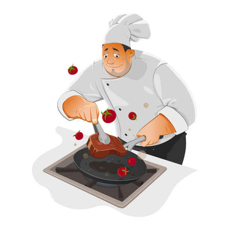 Chef Illsutrationのイラスト素材