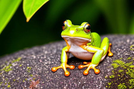 Red-eyed Tree Frog (Litoria caerulea)の素材