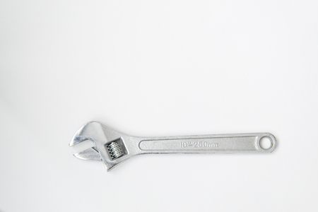 Repair tools top view on a white background. Have pliers. There is a place for text. Isolate with...