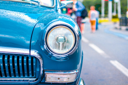 Headlight lamp vintage classic car - vintage effect style pictures
