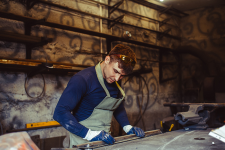 The master does the drawing project on the tableの写真素材