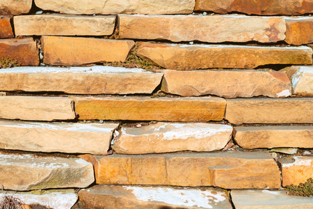 Seamless texture, background, stone lined with granite walls. sandstone. stone background wall. Facing Stoneの写真素材