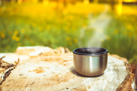 Coffee in the morning time with sunlight.の写真素材