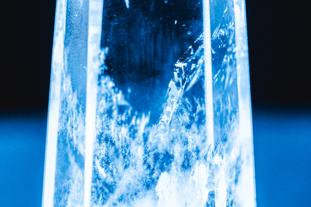 Crystal Stone macro mineral surface, purple rough amethyst quartz crystalsの写真素材