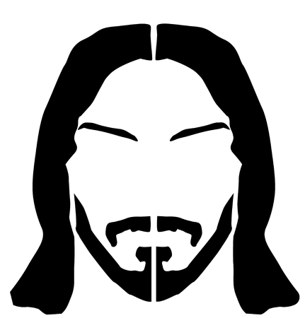 Fashion silhouette hipster style, vector illustrationのイラスト素材