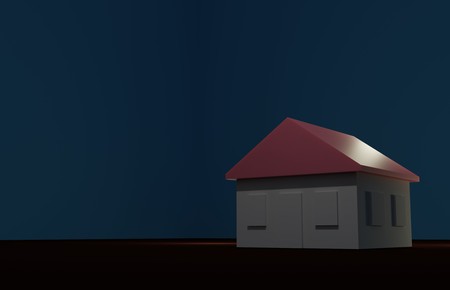 house modern contemporary style isolated on white backgroundの写真素材