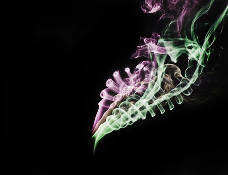 Beautiful abstract background of smoke shapes in fantasy style design