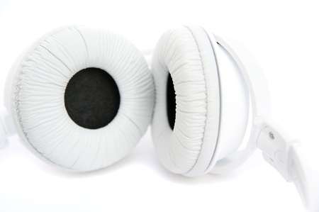 Close up of over the ear headphonesの写真素材