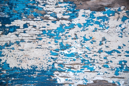 Flaking paint texture on wooden backgroundの写真素材