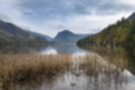 Abstract landscape image with blur filter for use in designs as a backgroundの写真素材