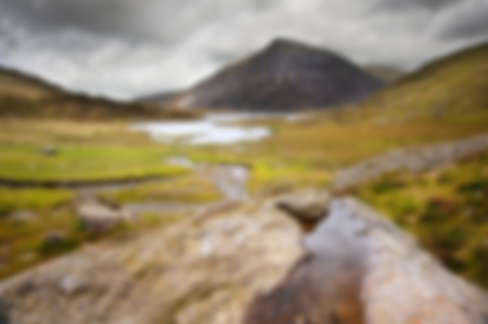 Abstract landscape image with blur filter for use in designs as a backgroundの写真素材