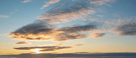 Beautiful colorful vibrant sunrise skyscape for use as composite element background