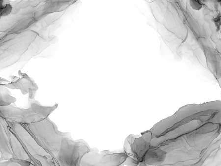 Beautiful digitally created alcohol inkscapes with lovely marble colors and designs for use as background or wallpaperの写真素材