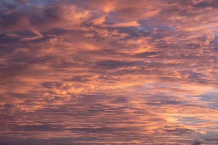 Stunning colorful sunset sky for use as background or element in compositesの写真素材