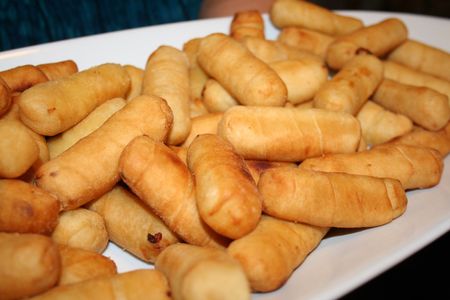 Tequeños in a tray