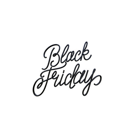 Black Friday 3d lettering textの写真素材