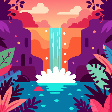 Lush Jungle Waterfallの素材