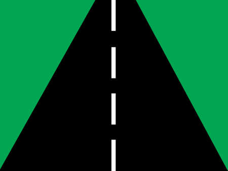 asphalt road eye view vector illustrationのイラスト素材
