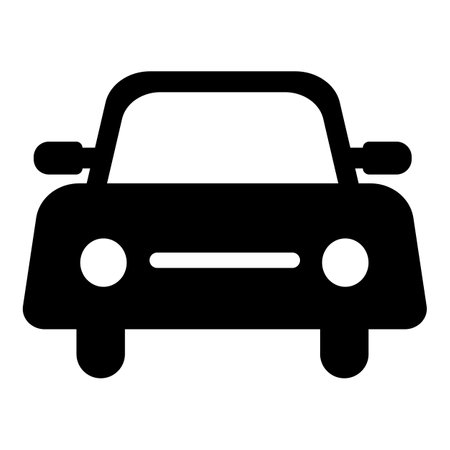 car icon vector illustration isolated on the whiteのイラスト素材