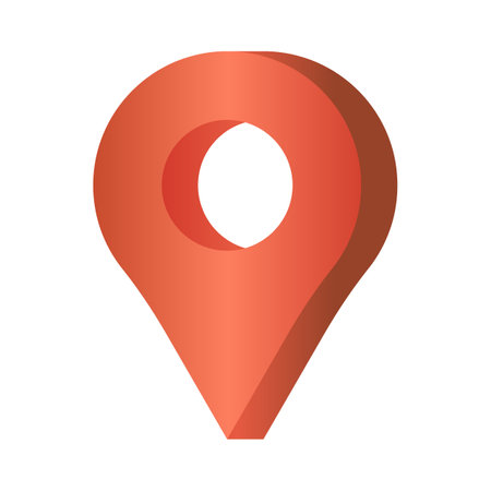 3D Realistic Location map pin gps pointer markers vector illustration for destination.のイラスト素材