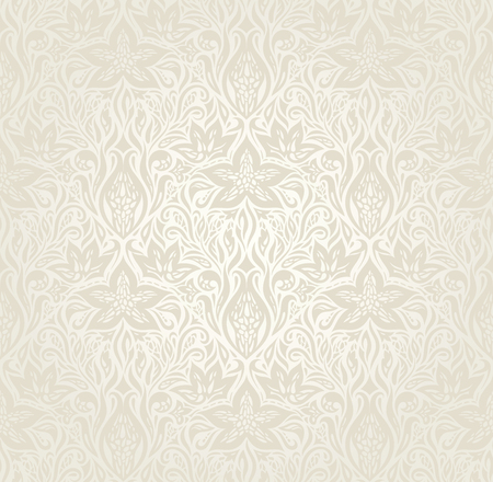 Wedding Floral decorative vintage Background Ecru Bege pale Flowers wallpaper pattern mandala designのイラスト素材
