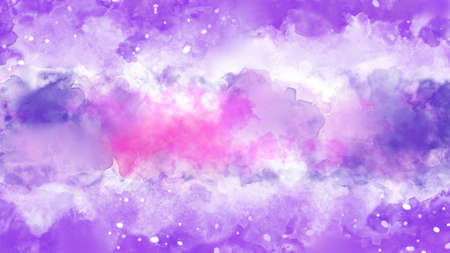 Abstract Purple watercolor background. Brush Purple grunge watercolor  painted background image for graphic cover design, wallpaper, printing, digital art,card,poster. Splash violet watercolor image.の写真素材