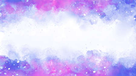Abstract Purple watercolor background. Brush Purple grunge watercolor  painted background image for graphic cover design, wallpaper, printing, digital art,card,poster. Splash violet watercolor image.の写真素材