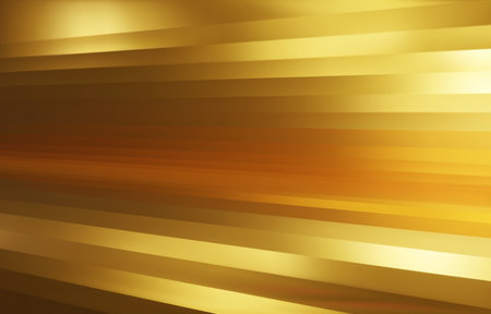 Gold background. Abstract light gold metal gradient. Shiny golden stripes texture background. Gold geometric texture wall with light reflections. Yellow wallpaper. 3D Vector illustration.のイラスト素材