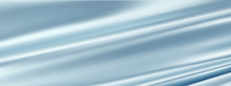 Abstract blue silk vector background. Luxury blue cloth or liquid wave. Abstract or blue fabric texture background. blue Cloth soft wave. Creases of satin, silk, and Smooth elegant cotton.のイラスト素材