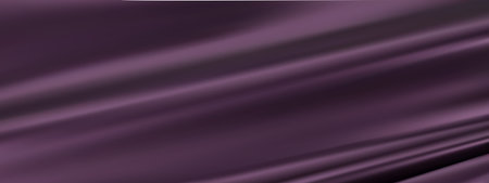 Abstract dark purple silk vector background. Luxury white cloth or liquid wave. Abstract fabric texture background. Dark Purple Cloth soft wave. Creases of satin, silk, and Smooth elegant cotton.のイラスト素材