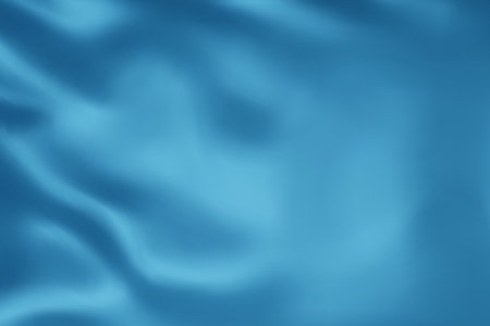 Close-up texture of blue silk. Sky blue fabric smooth texture surface background. Smooth elegant blue silk in Sepia toned. Texture, background, pattern, template. 3D vector illustration.のイラスト素材