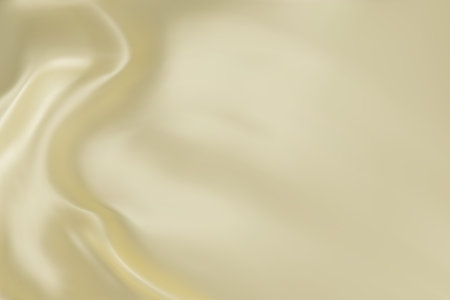 Close-up texture of natural cream silk. Light yellow fabric smooth texture surface background. Smooth elegant silk in Sepia toned. Texture, background, pattern, template. 3D vector illustration.のイラスト素材