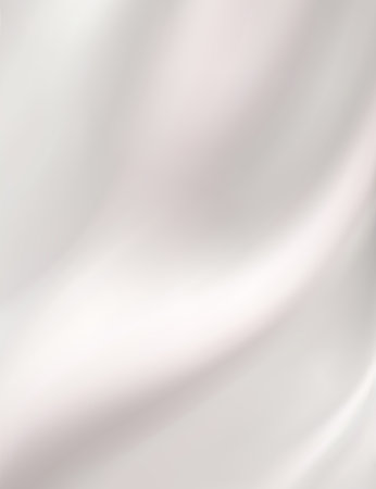The luxury of white fabric texture background. Closeup of rippled silk fabric. Abstract cloth or liquid wave background.  Creases of satin, cotton. Vertical photo. 3d vector illustration.のイラスト素材