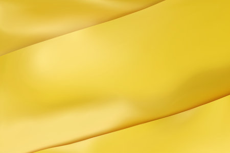 The luxury of yellow fabric texture background. Closeup of rippled silk fabric. Stacked silk fabrics. Yellow background. 3D vector illustration.のイラスト素材