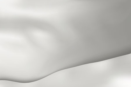 The luxury of white fabric texture background. Closeup of rippled silk fabric. Stacked silk fabrics. White background. 3D vector illustration.のイラスト素材