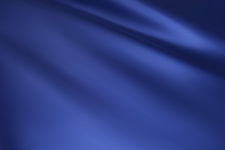 Close-up texture of dark blue silk. Dark blue fabric smooth texture surface background. Smooth elegant blue silk in Sepia toned. Texture, background, pattern, template. 3D vector illustration.のイラスト素材