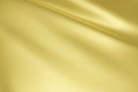 Close-up texture of natural cream silk. Light yellow fabric smooth texture surface background. Smooth elegant silk in Sepia toned. Texture, background, pattern, template. 3D vector illustration.のイラスト素材
