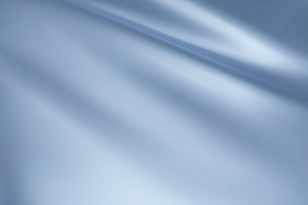 Close-up texture of sky Blue silk.  Light blue fabric smooth surface background. Smooth elegant blue silk in Sepia toned. Texture, background, pattern, template. 3D vector illustration.のイラスト素材
