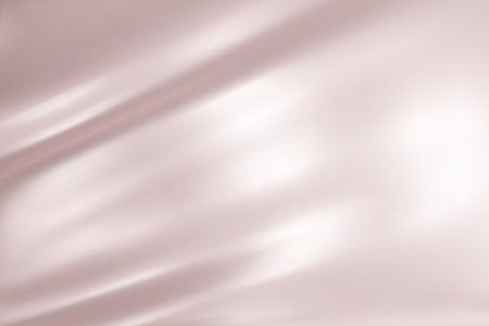 Abstract light pink gradient background. Minimalistic subtle wavy silk texture. 3D vector illustration.のイラスト素材
