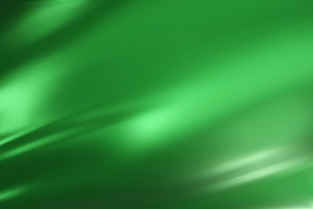 Abstract light green gradient background. Minimalistic subtle wavy silk texture. 3D vector illustration.のイラスト素材